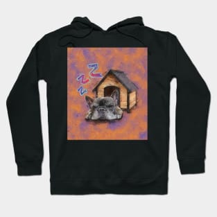 Sleeping French Bulldog Hoodie